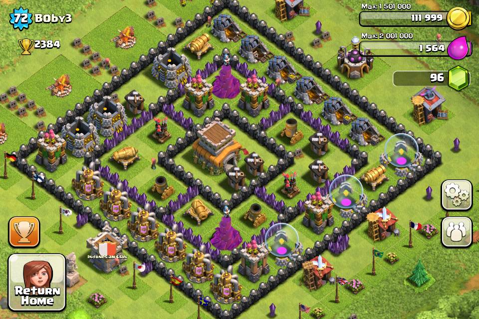 Clash of Clans Town Hall Level 8 Map